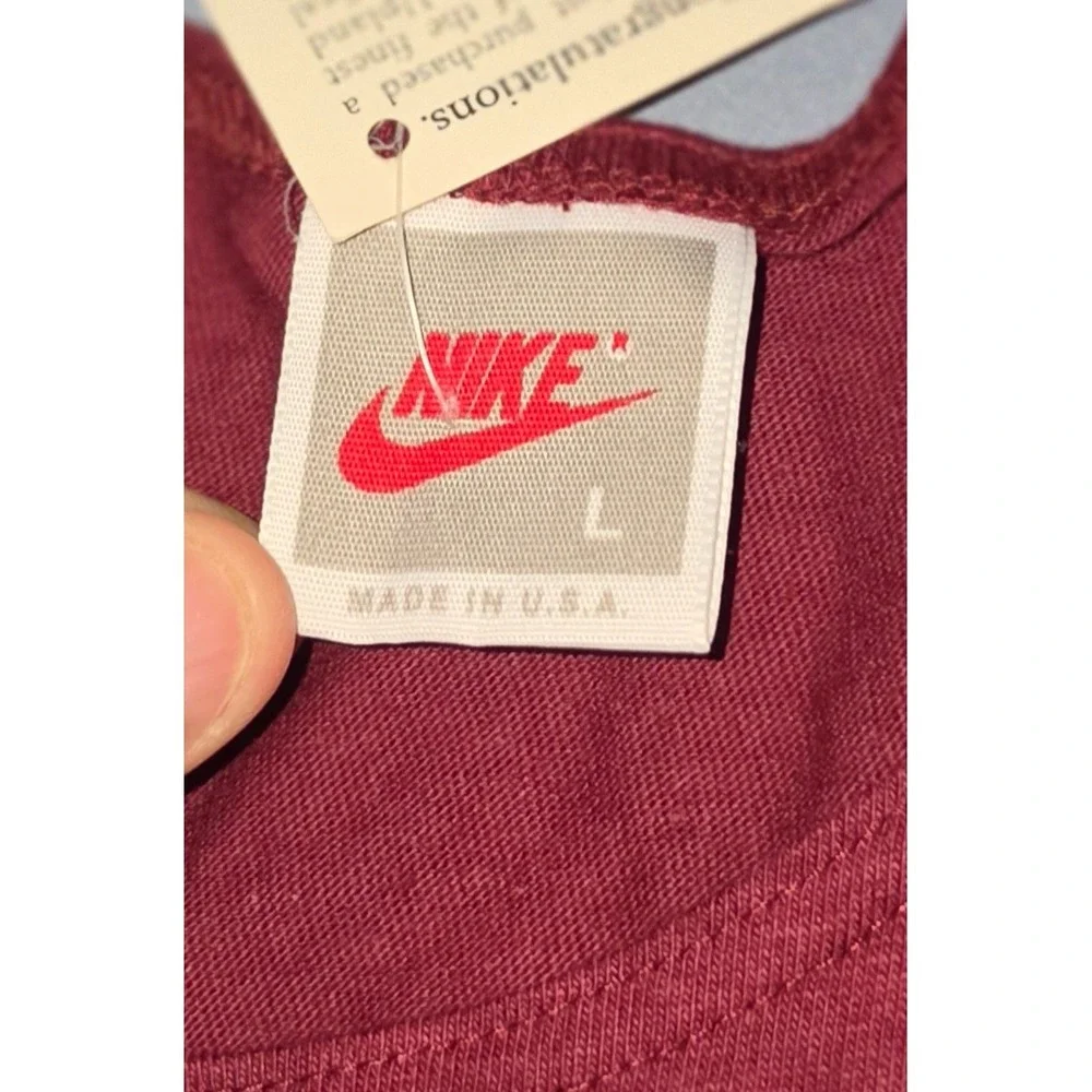 Vintage 90s NIKE tank top L muscle gym beach swoosh Deadstock With Tags Rare
